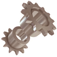 Sprocket 1 x1  - 12-tooth - A45 - Set  for greenhouse