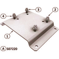 Mounting plate ERLD80 / ERLD200 for greenhouse